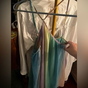 Show me your mumu high neck pastel dress